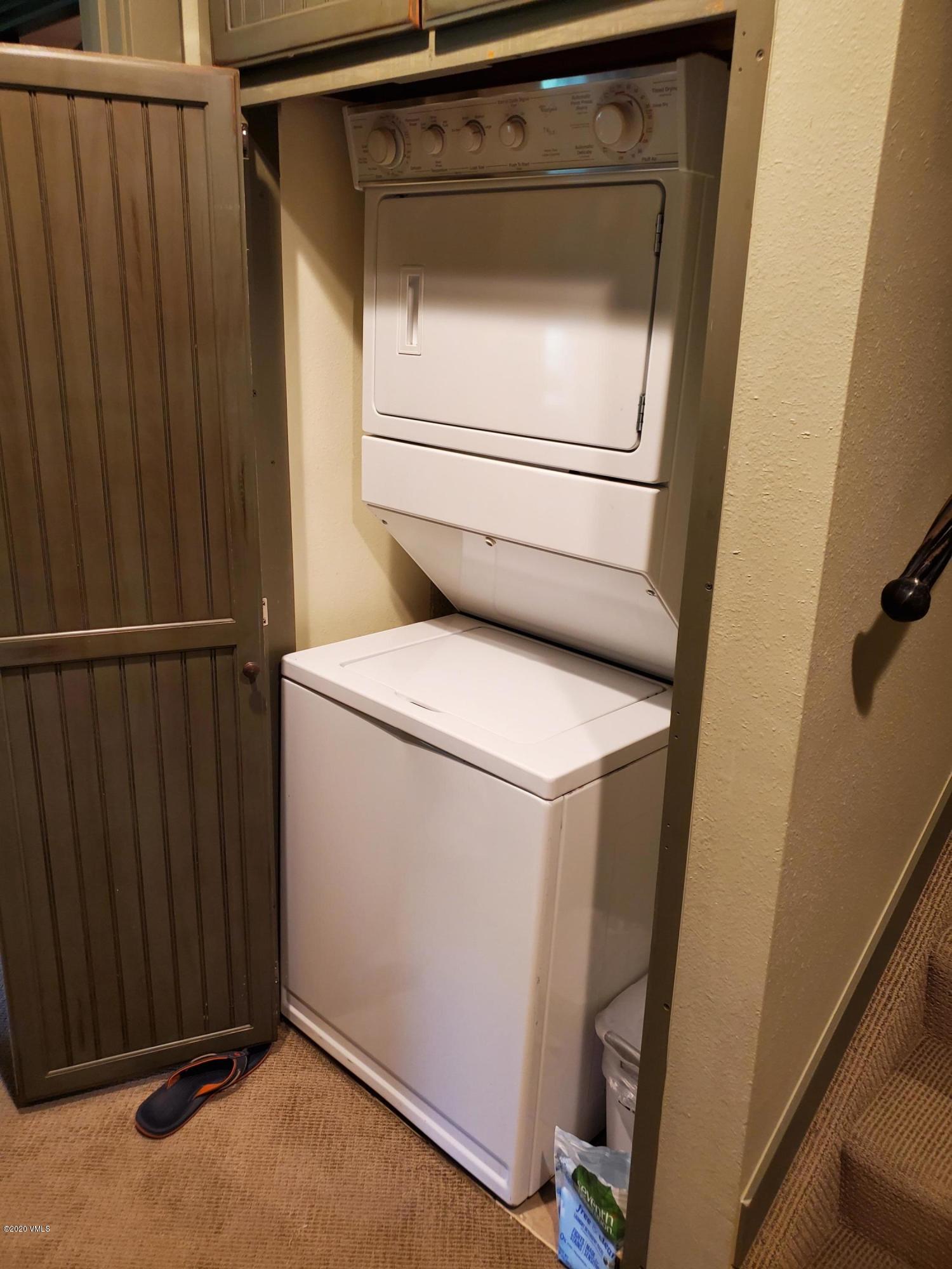 770 Potato Patch Drive, Unit 15 Vail, CO 81657 - Photo 20 of 23 a utility room with dryer and washer
