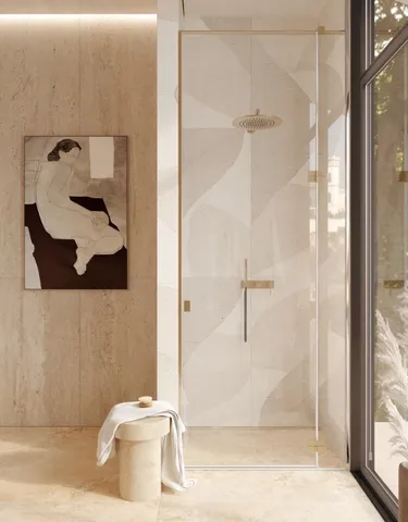 a bathroom with a double vanity sink and mirror