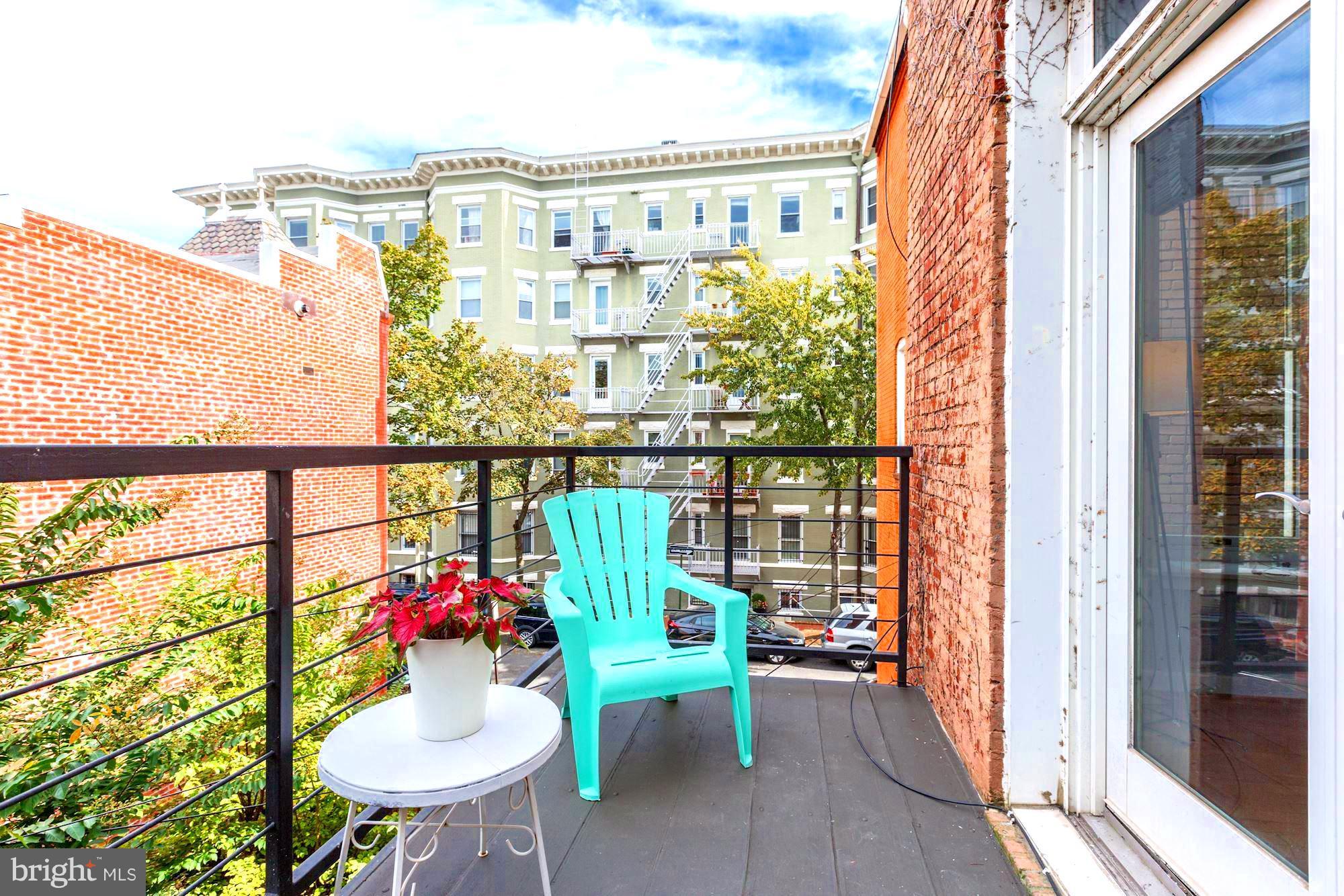 1429 R Street Northwest, Unit A Washington, DC 20009 - Photo 25 of 30 Private Balcony w/ city views !