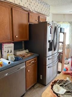 420 Post Oak Road Wills Point, TX 75169 - Photo 8 of 19 a kitchen with stainless steel appliances granite countertop a refrigerator and a stove