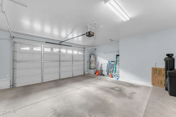 a view of a garage