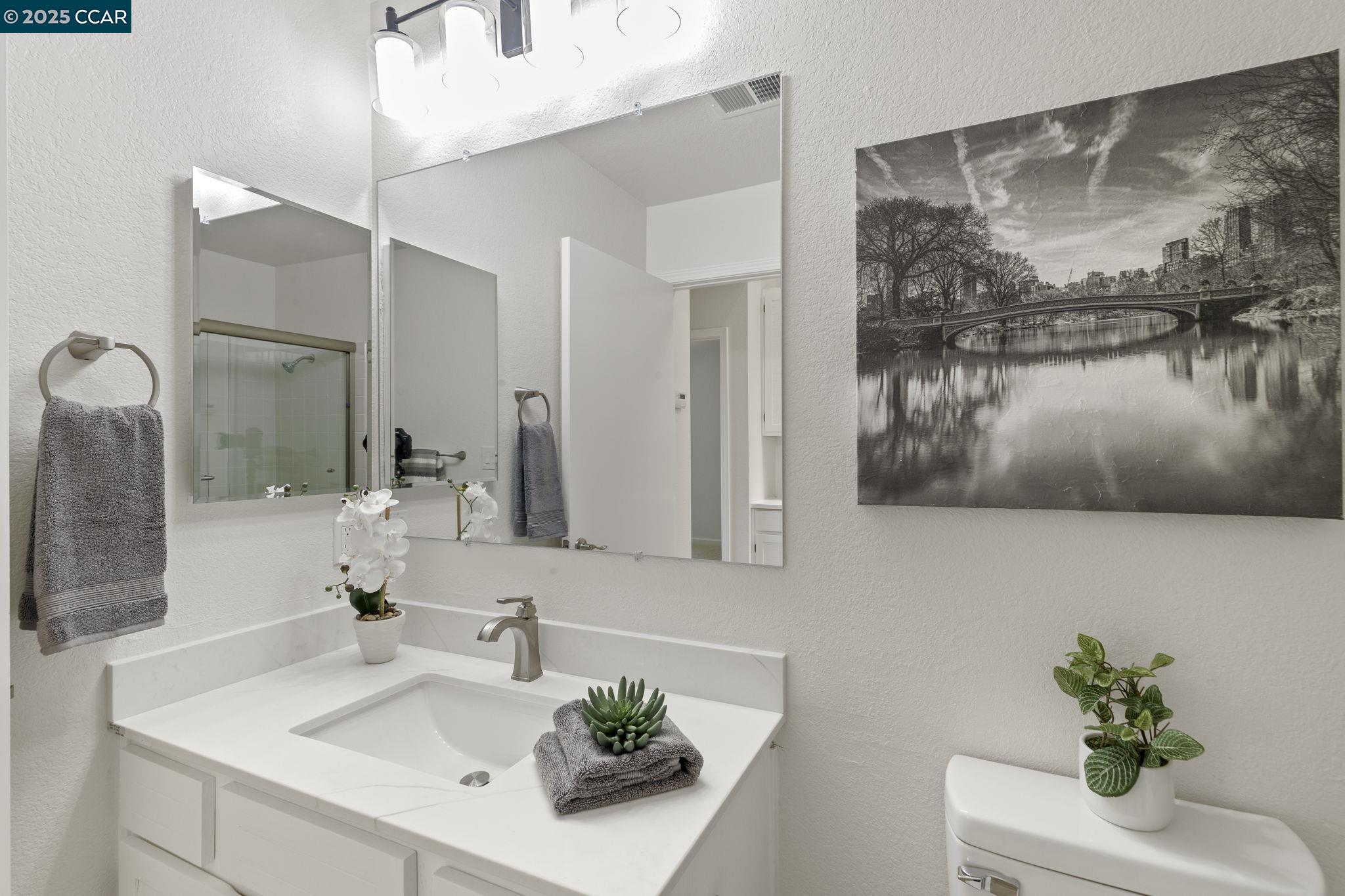 731 Lakemont Place, Unit 7 San Ramon, CA 94582 - Photo 13 of 55 a bathroom with a sink and a mirror