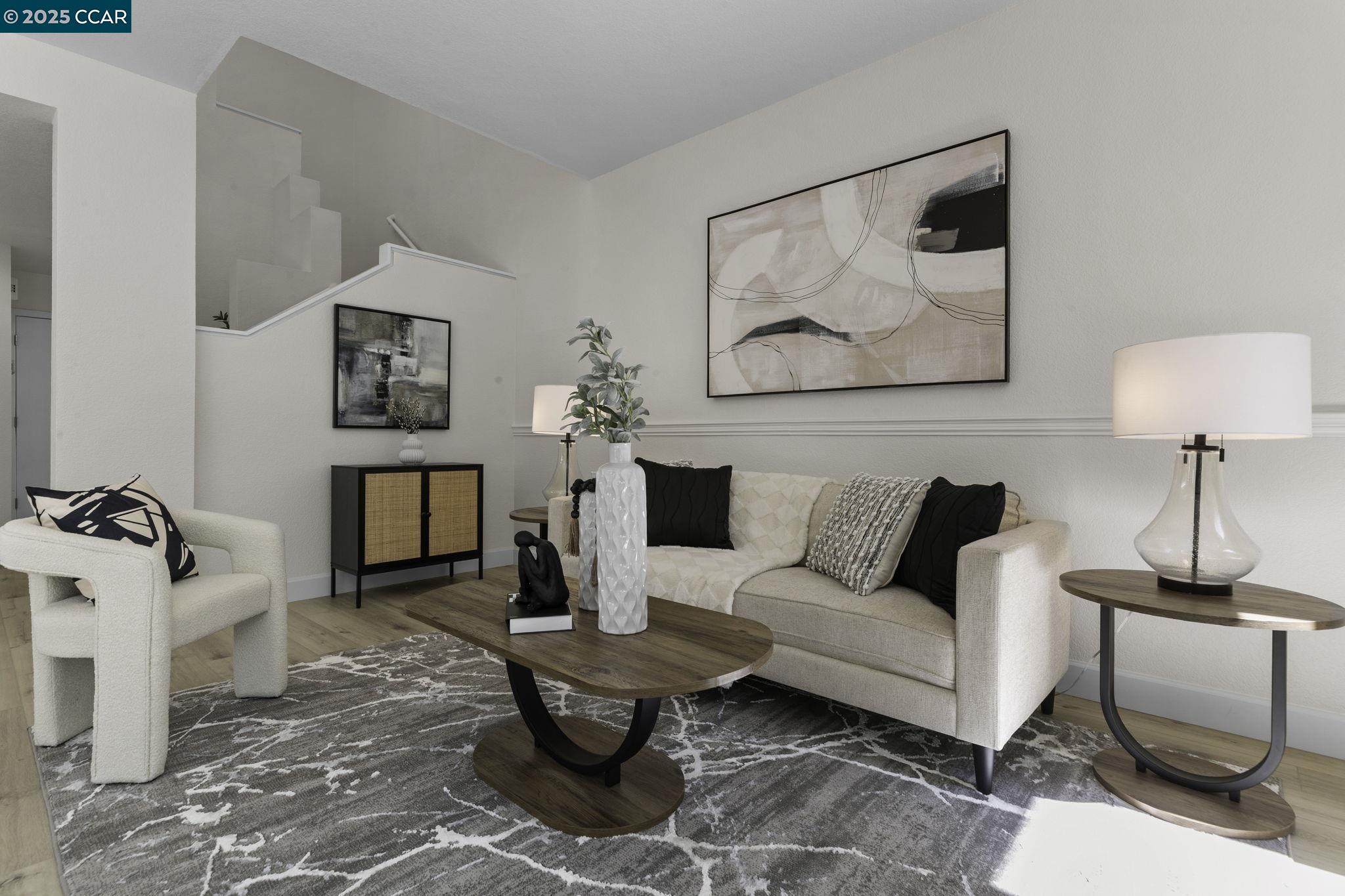 731 Lakemont Place, Unit 7 San Ramon, CA 94582 - Photo 10 of 55 a living room with furniture a rug and a fireplace