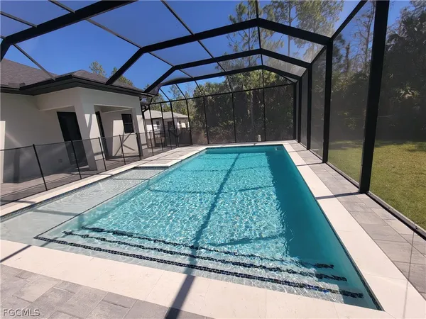 a view of a backyard with a porch
