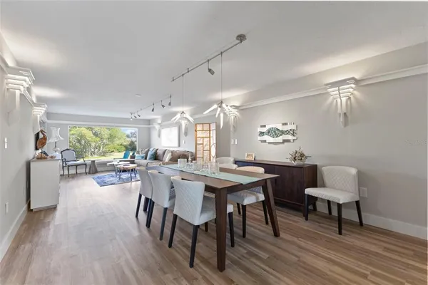 a kitchen with a stove and a microwave