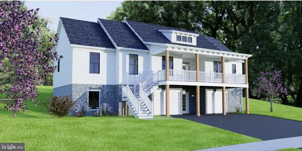Charming home with inviting porch.