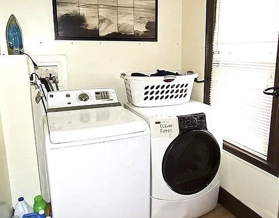 56 Plantation Street Worcester, MA 01604 - Photo 9 of 18 a utility room with dryer and washer