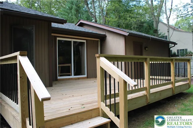 a view of deck and wooden deck
