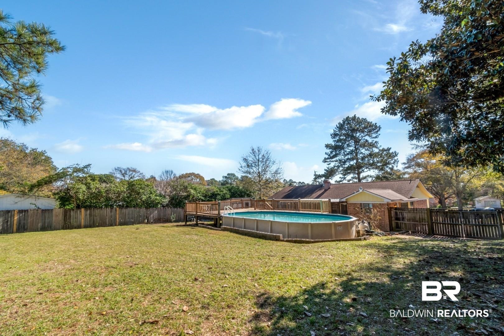 8304 Champlain Circle Mobile, AL 36695 - Photo 38 of 46 View of yard featuring a fenced in pool