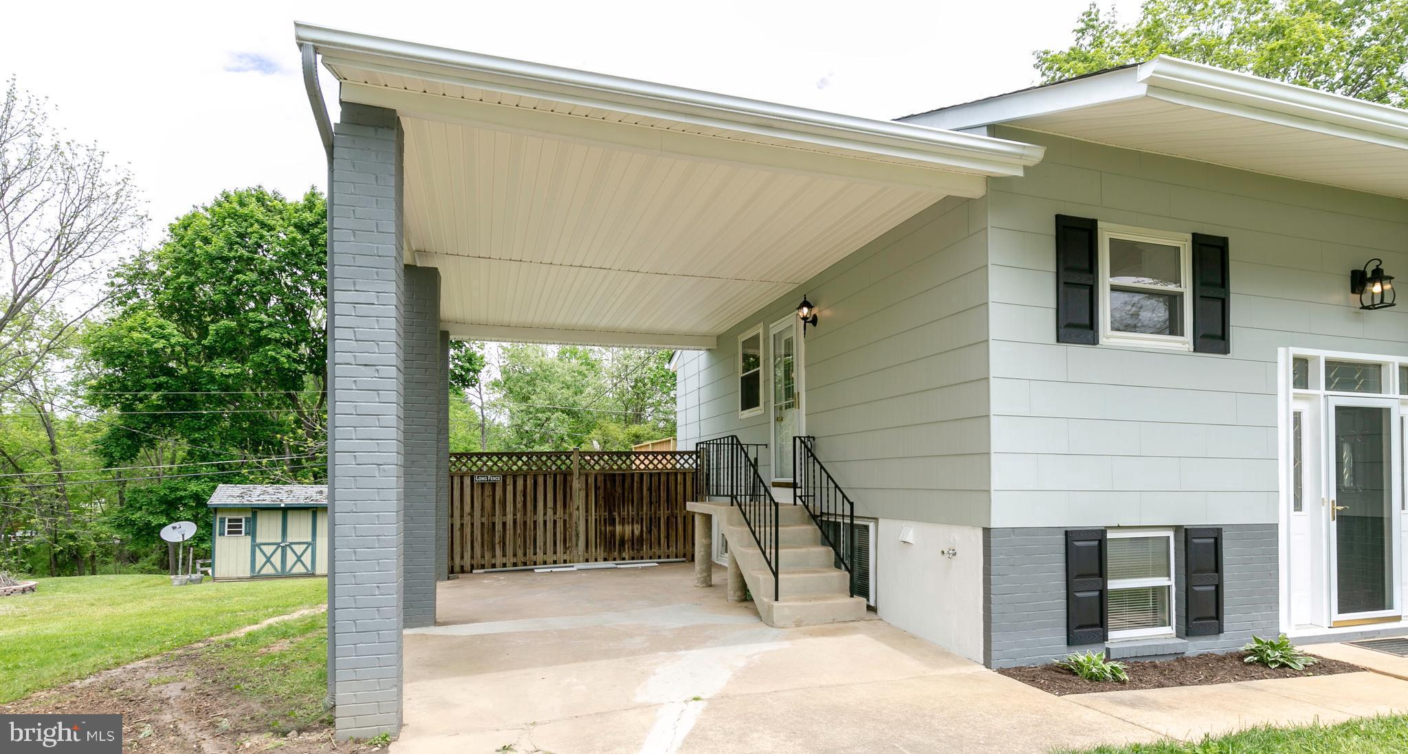 121 Chargeur Road Reisterstown, MD 21136 - Photo 41 of 42 Covered Carport with Side Door Entrance