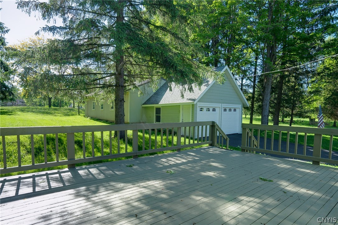 4475 Pompey Center Road Manlius, NY 13104 - Photo 41 of 50 Generous Deck overlooks the private backyard