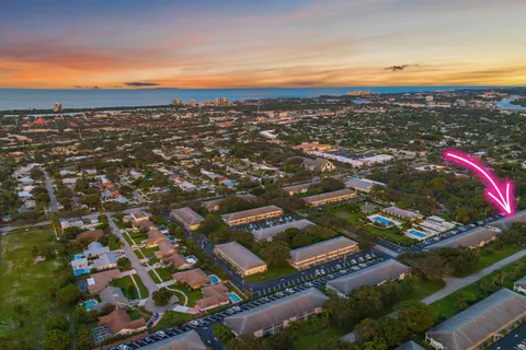 a view of city and ocean