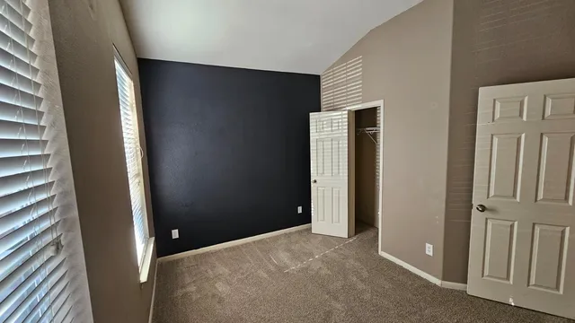 wooden floor and windows in a room