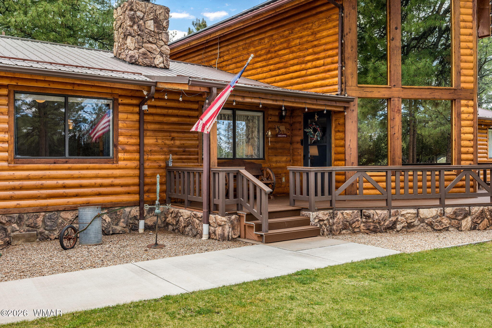 2922 Pine Rim Road Overgaard, AZ 85933 - Photo 6 of 58 a view of house with backyard porch and furniture