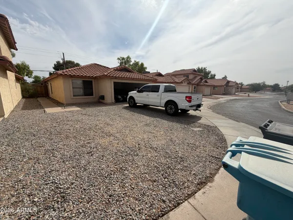 a front view of a house