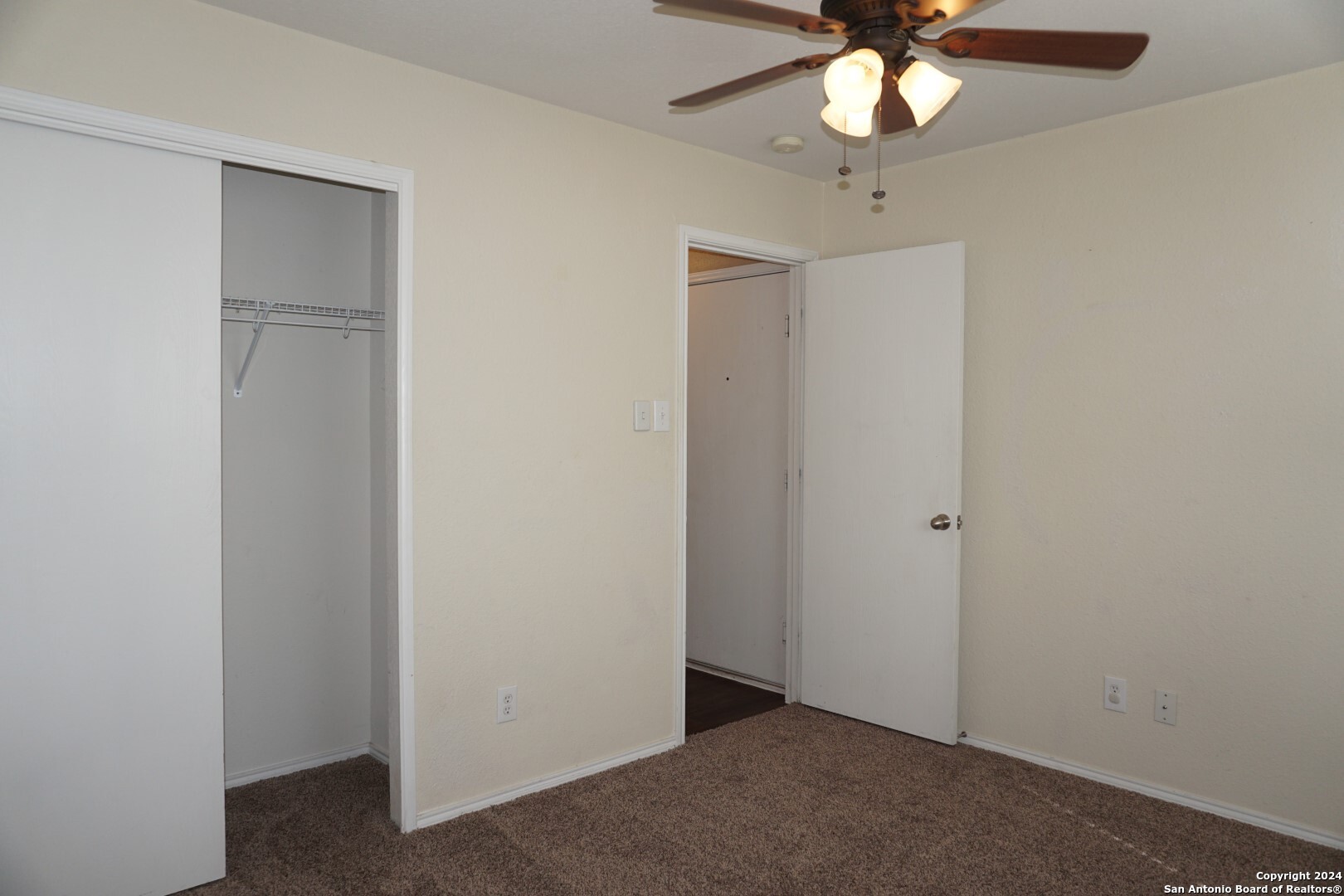 7730 Ruidoso Chase Selma, TX 78154 - Photo 18 of 22 an empty room with a ceiling fan and a fan