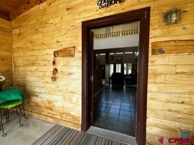 a view of a hallway with interior