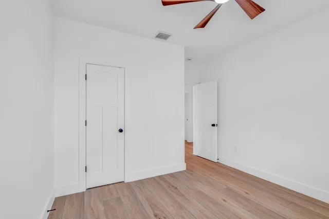 a view of a lake with a garden