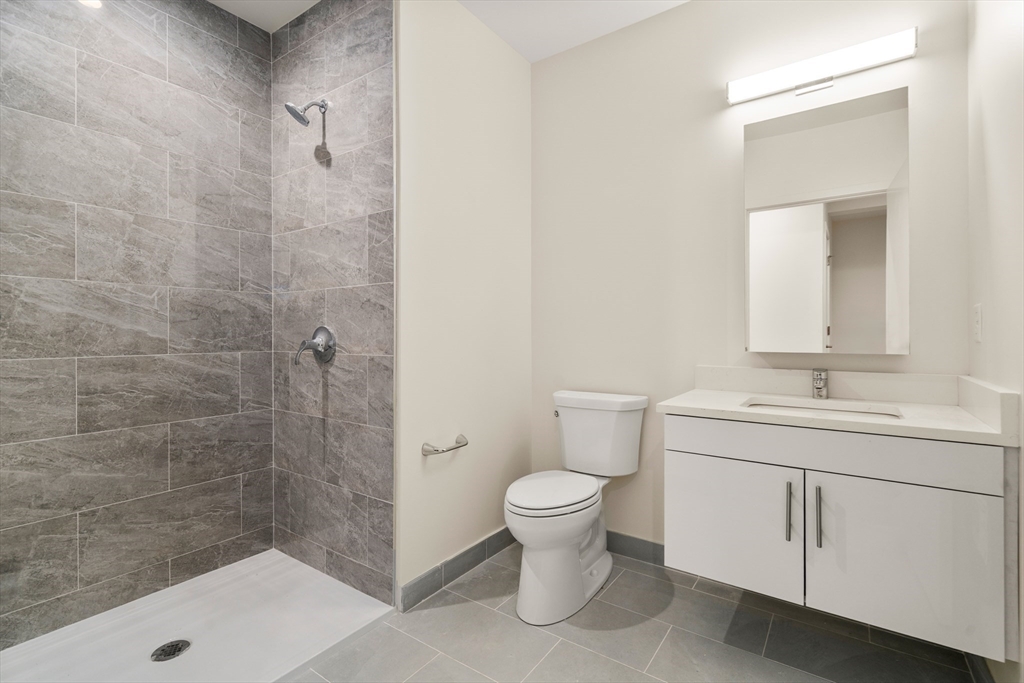 1151 Walnut Street, Unit 307 Newton, MA 02461 - Photo 21 of 32 a bathroom with a sink a toilet and shower