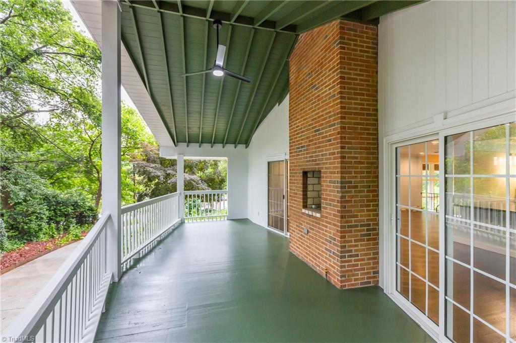 2941 Good Hope Road Winston-Salem, NC 27106 - Photo 22 of 49 You'll love this elevated covered porch and the functioning fireplace.