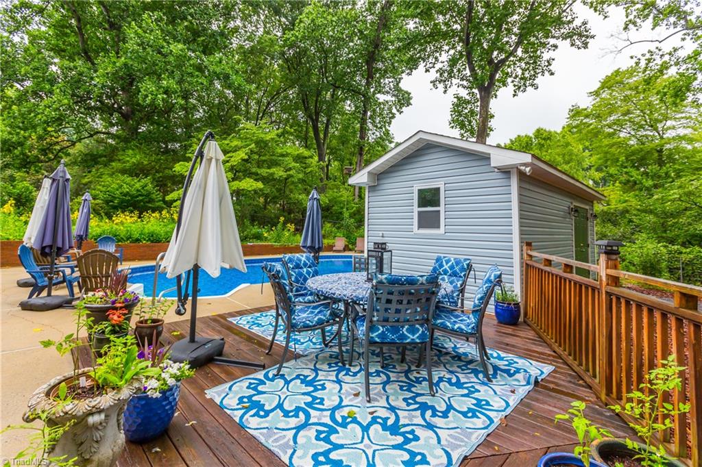 2941 Good Hope Road Winston-Salem, NC 27106 - Photo 41 of 49 The deck area adds room for more guests