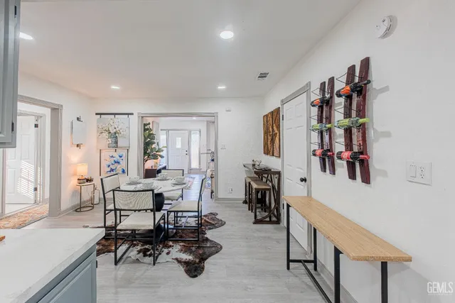 a view of a livingroom with furniture and window