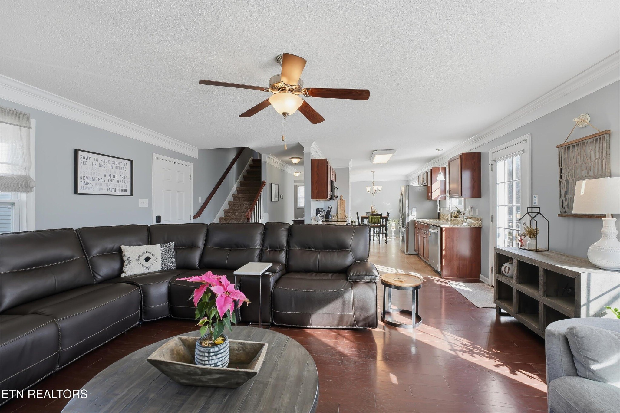 8508 Bowsong Lane Powell, TN 37849 - Photo 5 of 28 a living room with furniture and a wooden floor