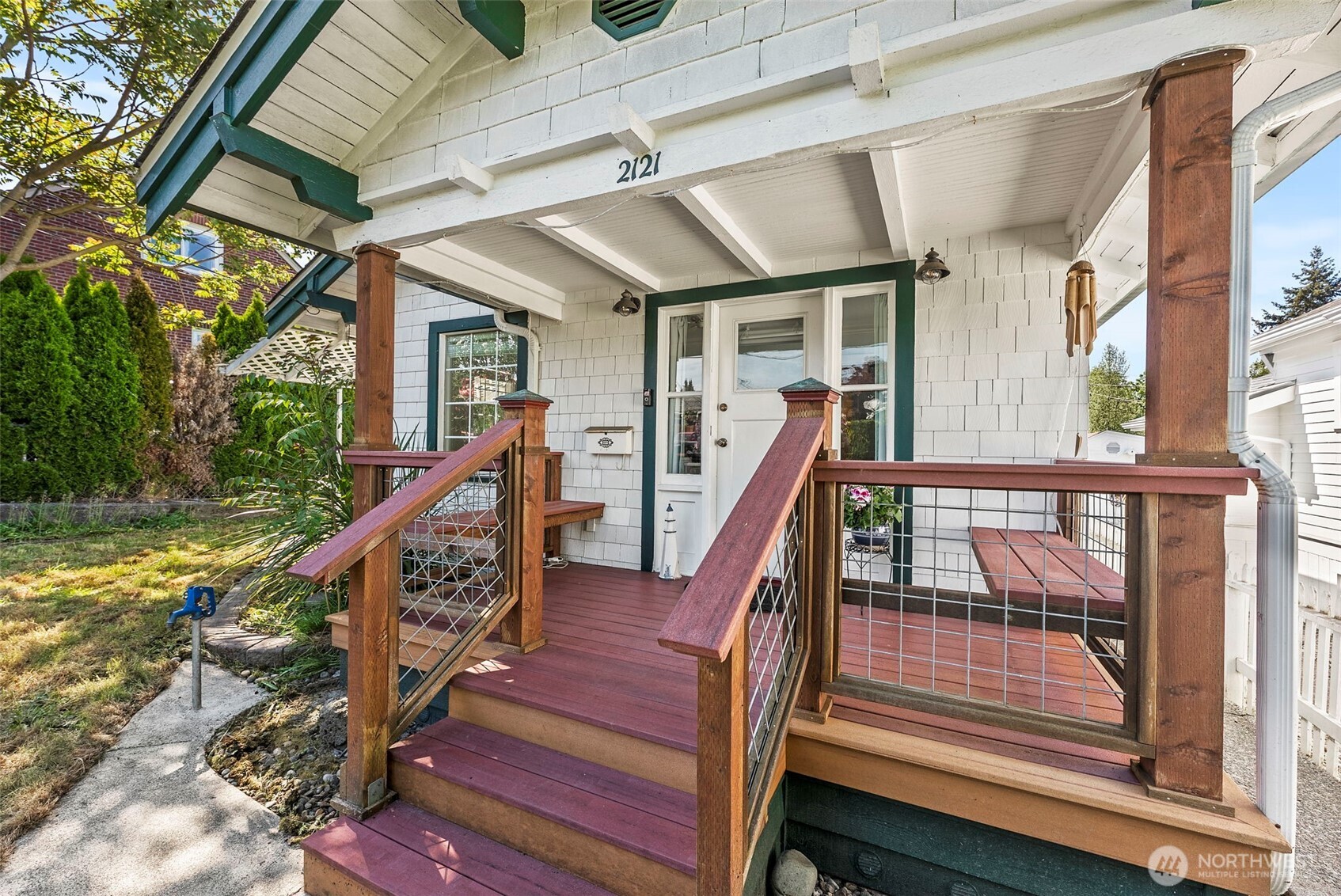 2121 5th Street Bremerton, WA 98312 - Photo 3 of 32 a view of deck with wooden floor and stairs