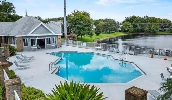 a view of a house with pool