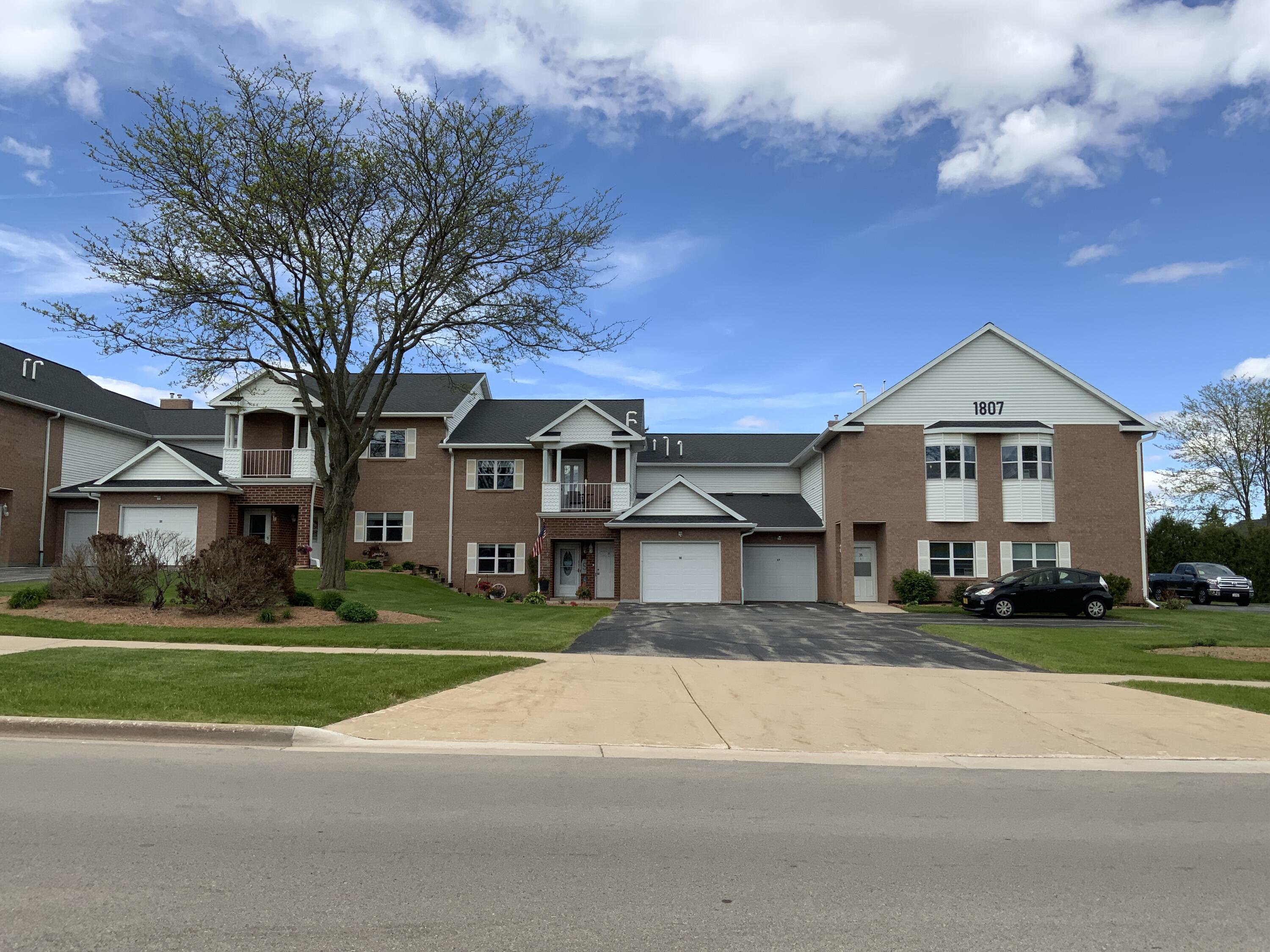 front of complex