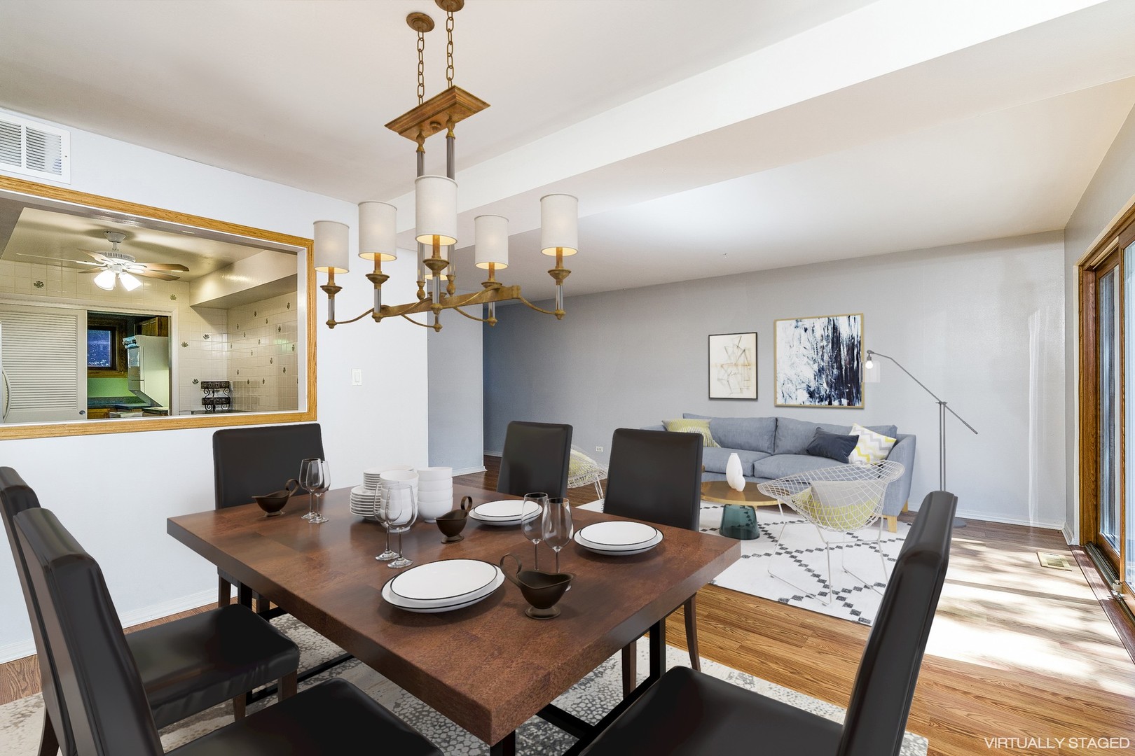 731 Hibbard Road Wilmette, IL 60091 - Photo 9 of 18 a view of a dining room with furniture and wooden floor