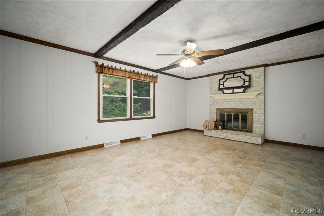 4005 Hidden Valley Road Chester, VA 23831 - Photo 12 of 43 an empty room with windows and fireplace