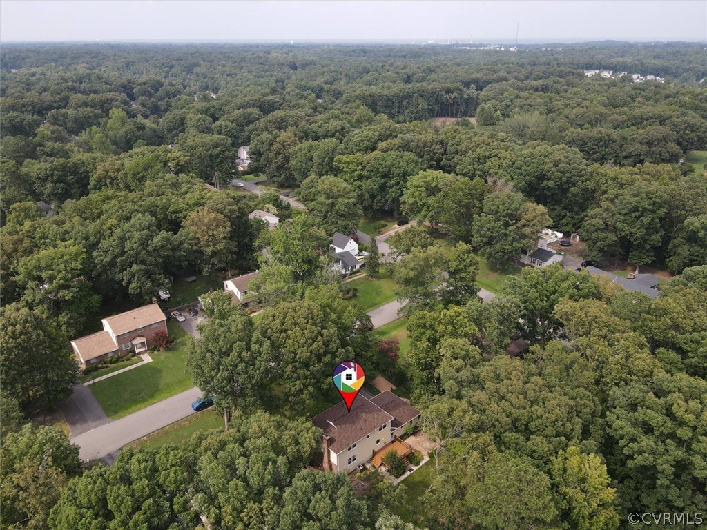 4005 Hidden Valley Road Chester, VA 23831 - Photo 41 of 43 an aerial view of a house with a yard