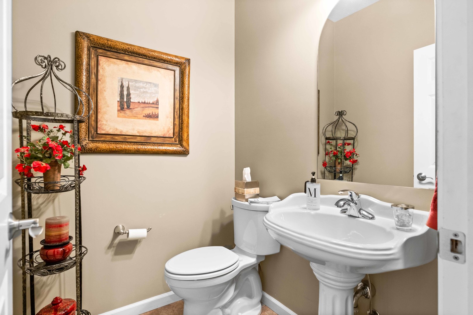 4 Derby Way Bloomington, IL 61704 - Photo 19 of 56 a bathroom with a sink mirror and toilet