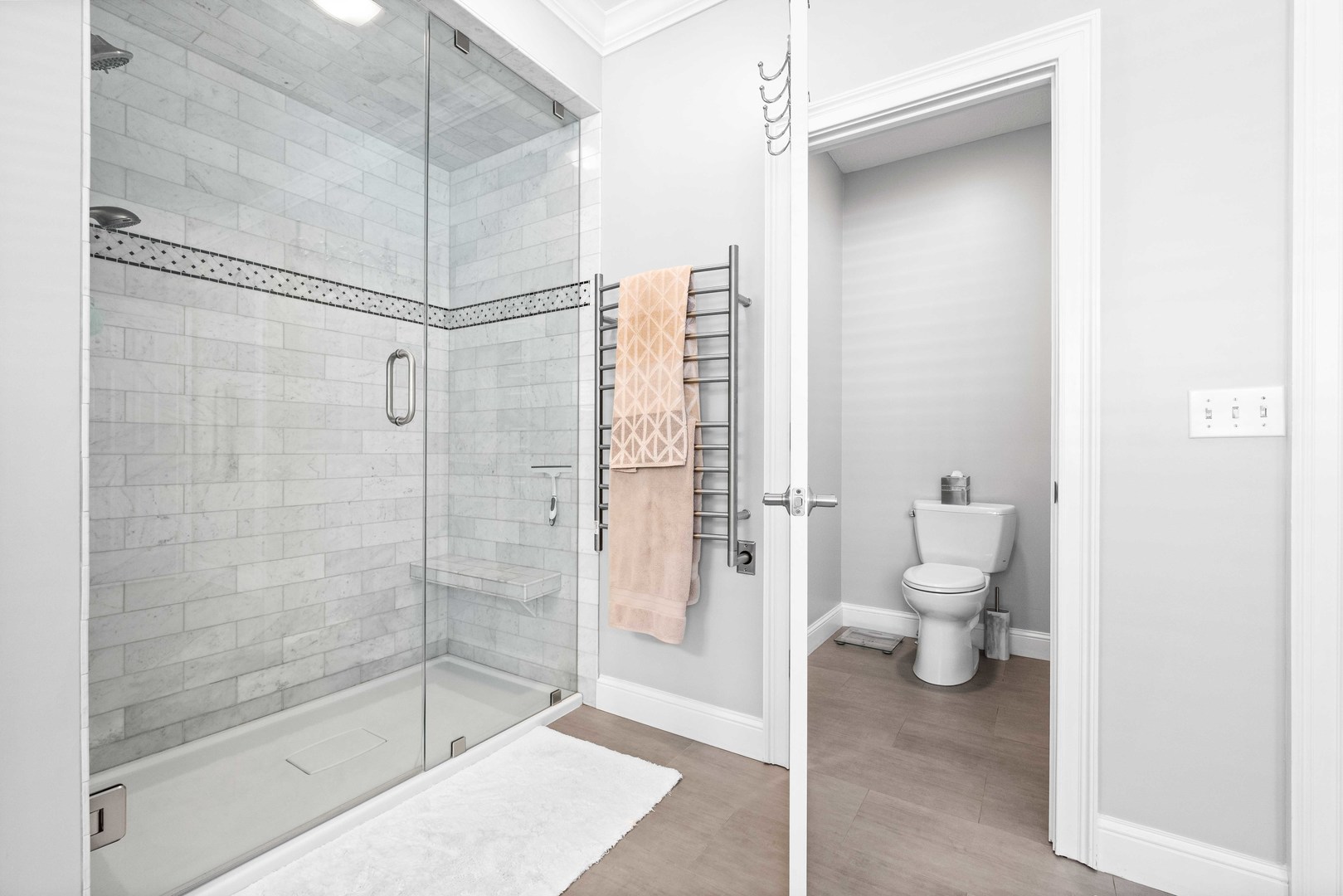 4 Derby Way Bloomington, IL 61704 - Photo 24 of 56 a bathroom with a shower and a toilet