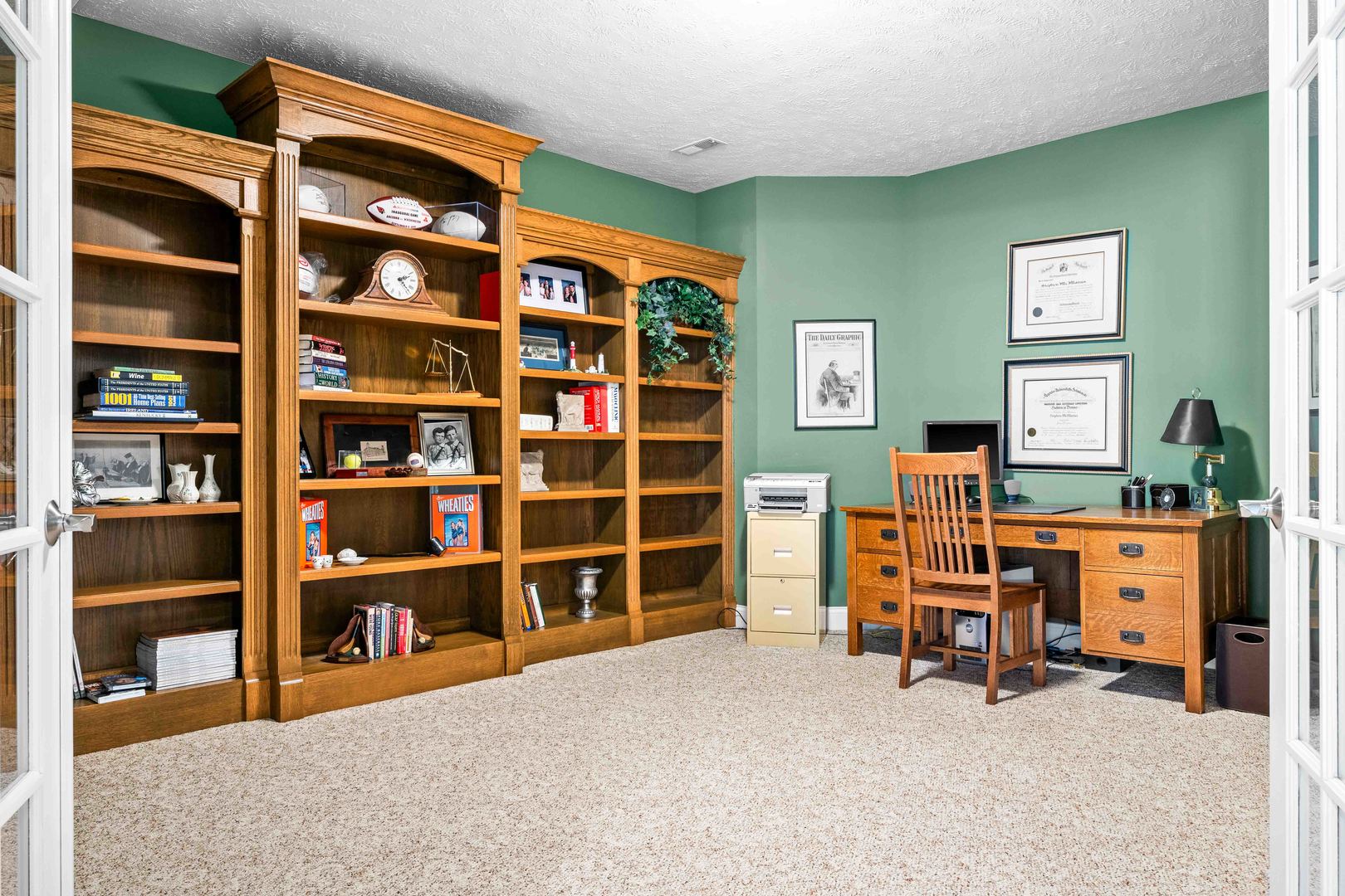 4 Derby Way Bloomington, IL 61704 - Photo 39 of 56 a view of a workspace with furniture