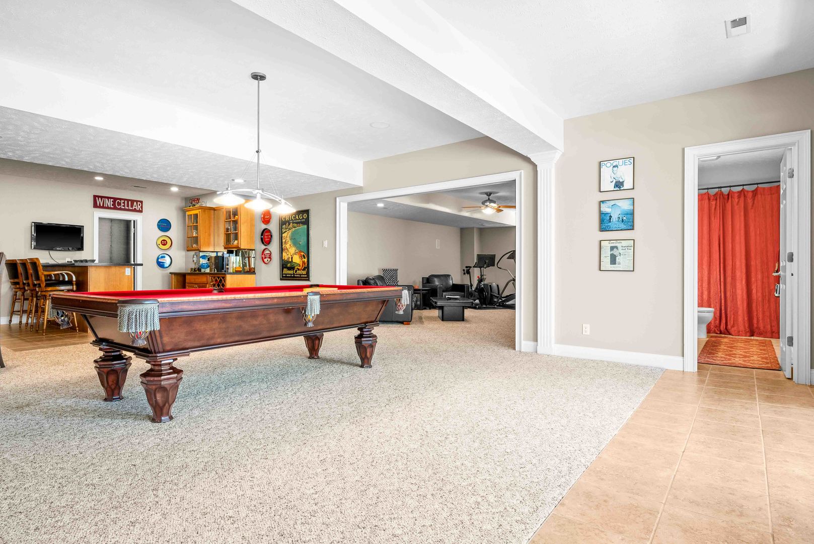 4 Derby Way Bloomington, IL 61704 - Photo 43 of 56 a room with furniture pool table and windows