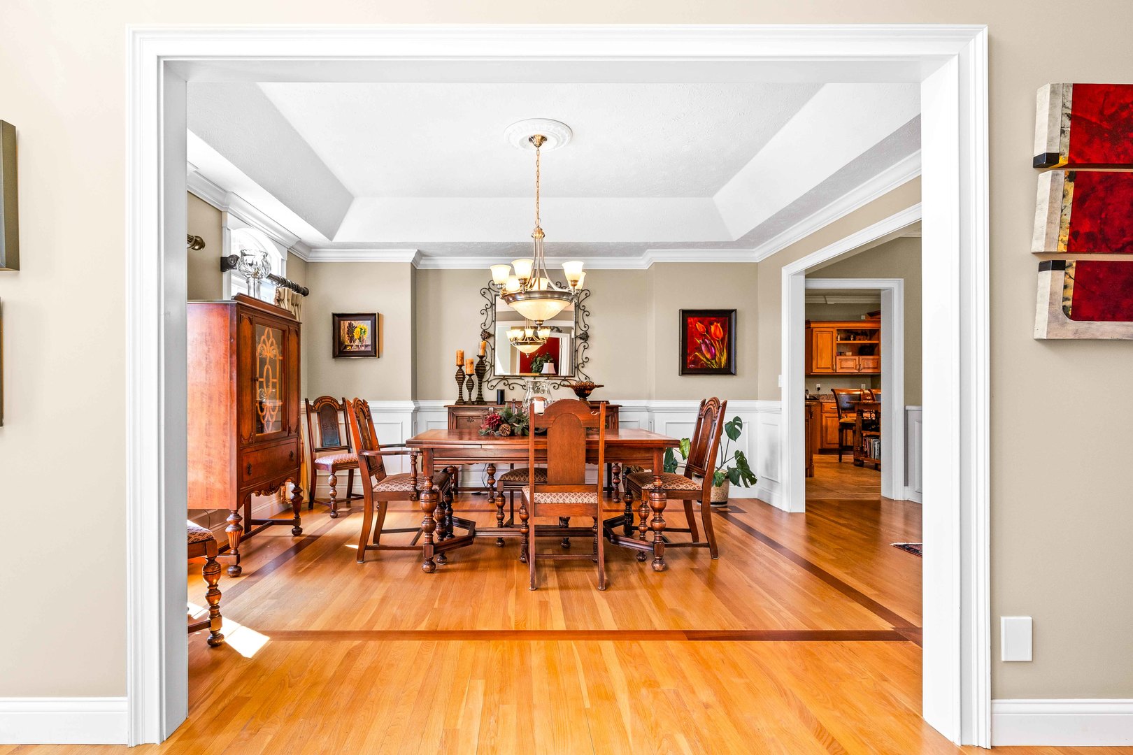 4 Derby Way Bloomington, IL 61704 - Photo 7 of 56 a view of a dining room with furniture window and wooden floor