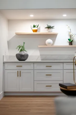 a view of a kitchen sink