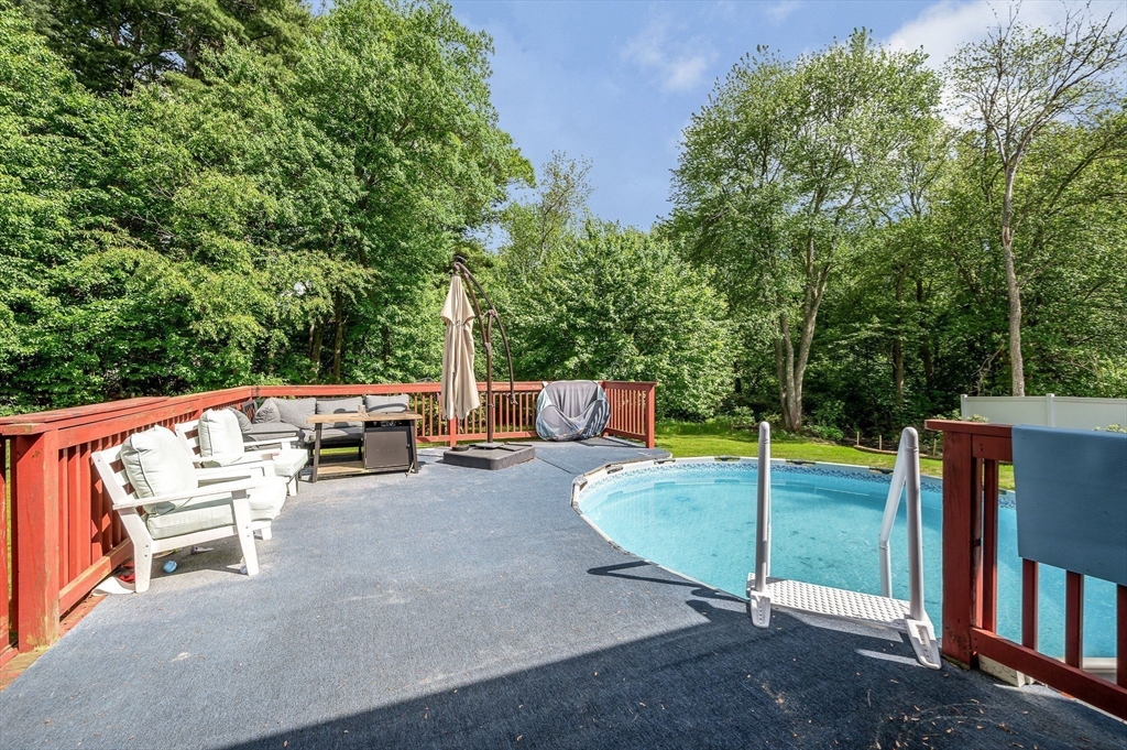 4 Governor Saltonstall Road Billerica, MA 01821 - Photo 23 of 25 a view of backyard with swimming pool