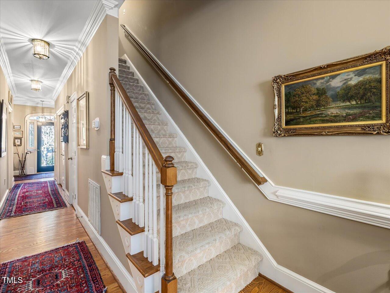 3307 Ridgecrest Court Raleigh, NC 27607 - Photo 6 of 34 33-Staircase