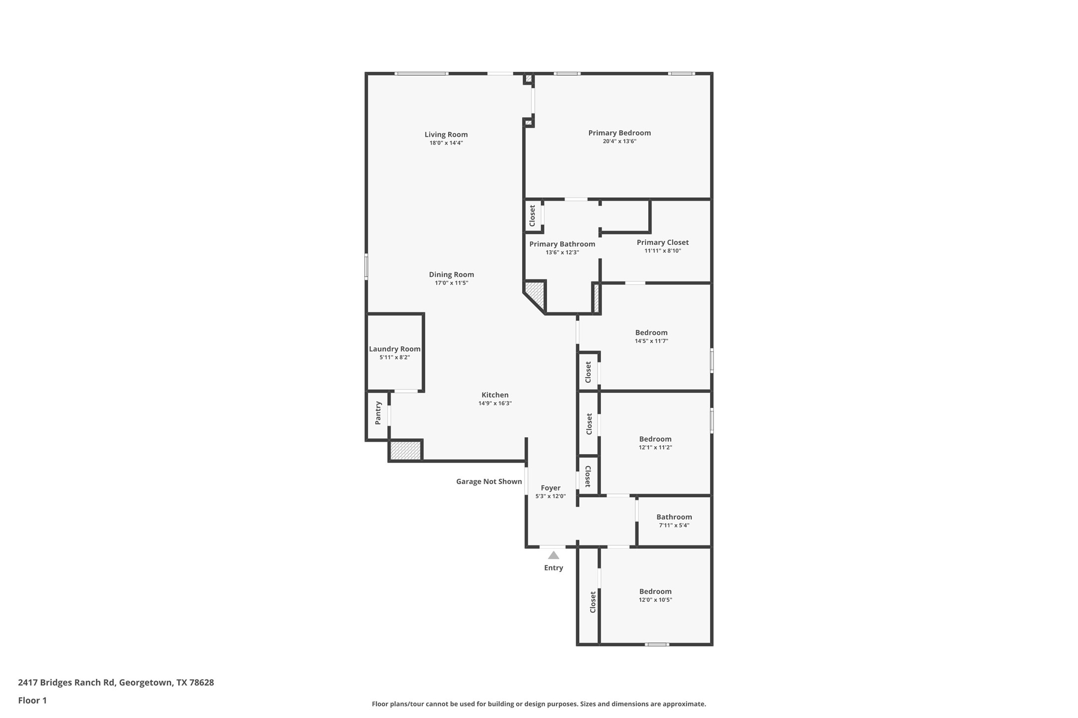 2417 Bridges Ranch Road Georgetown, TX 78628 - Photo 4 of 36 View of room layout