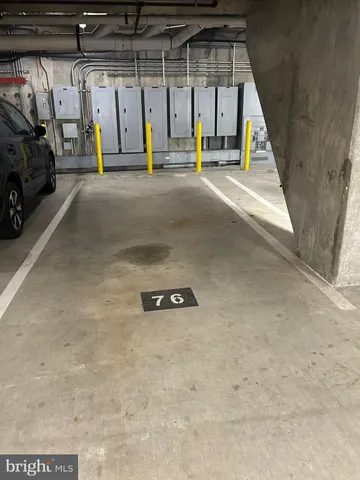 a view of parking garage