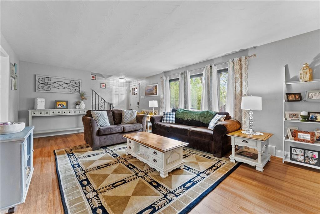 3226 Arapahoe Road Pittsburgh, PA 15241 - Photo 8 of 50 Spacious living room with built ins & a wood burning fireplace!