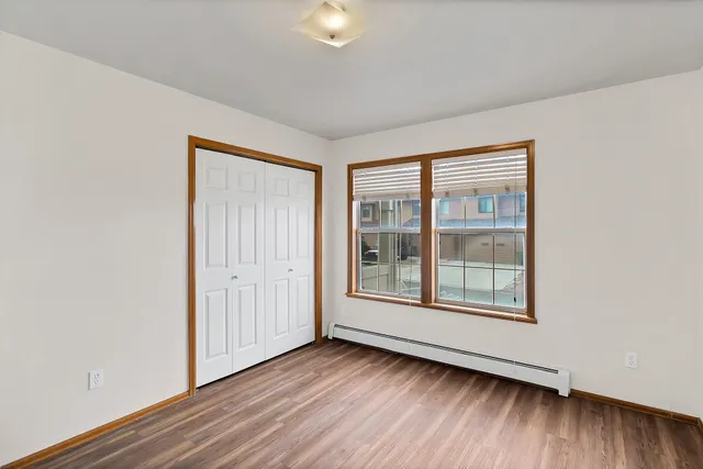 a bathroom with a sink vanity and a mirror