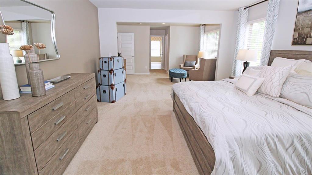 328 Bullock Pass Jefferson, GA 30549 - Photo 19 of 23 a spacious bedroom with a bed and mirror