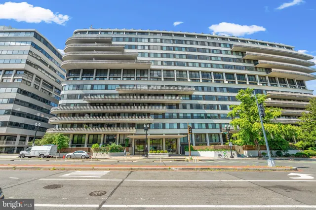 a front view of a building