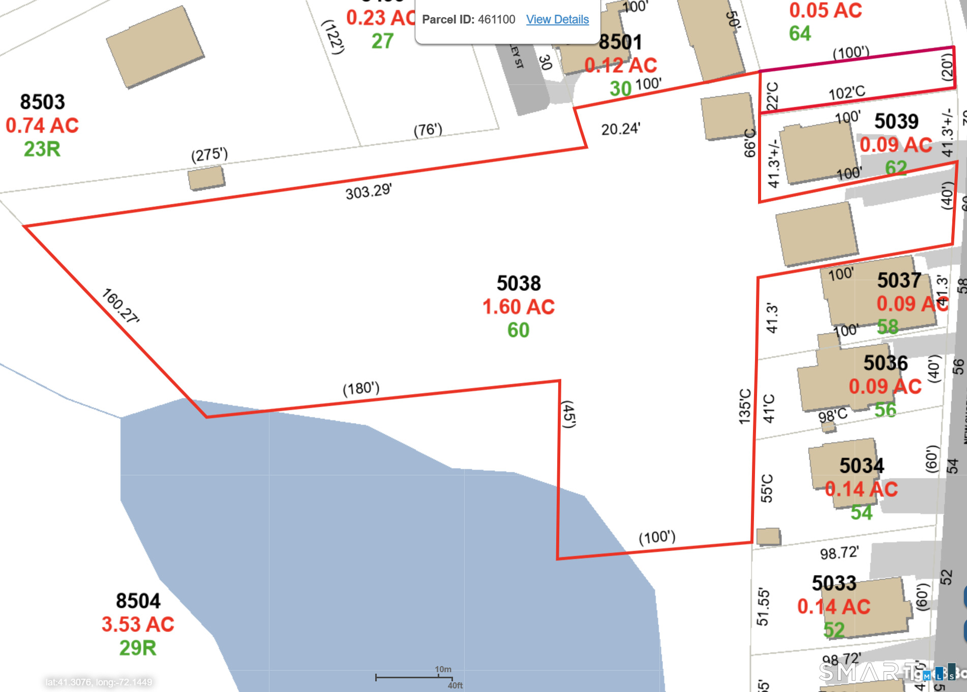 60 New Shore Road Waterford, CT 06385 - Photo 25 of 33 Waterford GIS mapping - 2 pieces 60 - 1.6 acres & 64 - .05 acres.