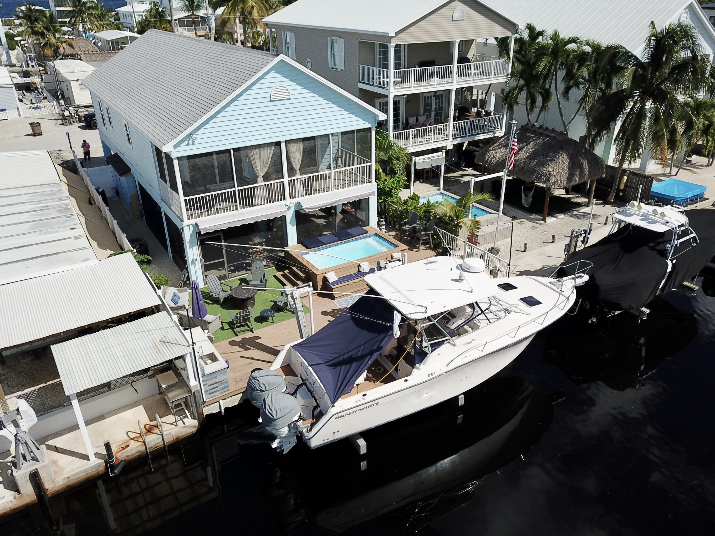 614 R Santa Anita Lane Key Largo, FL 33037 - Photo 63 of 64 Aerial View from Canal