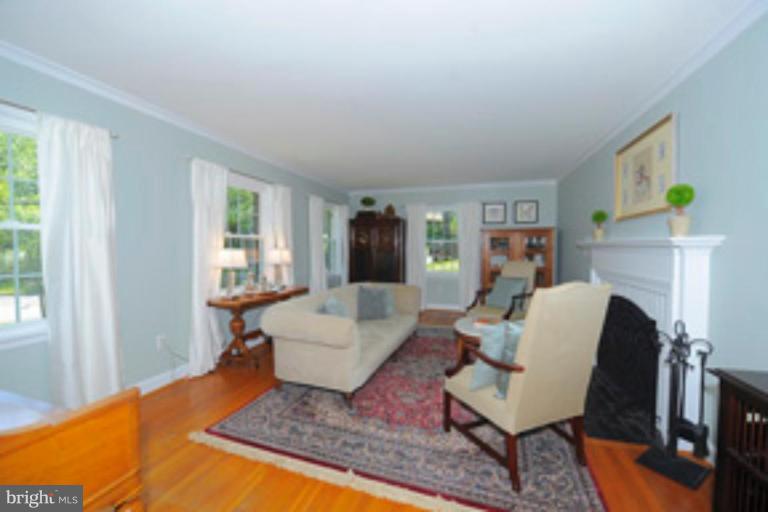 5807 Overlea Road Bethesda, MD 20816 - Photo 5 of 23 a living room with furniture and a fireplace